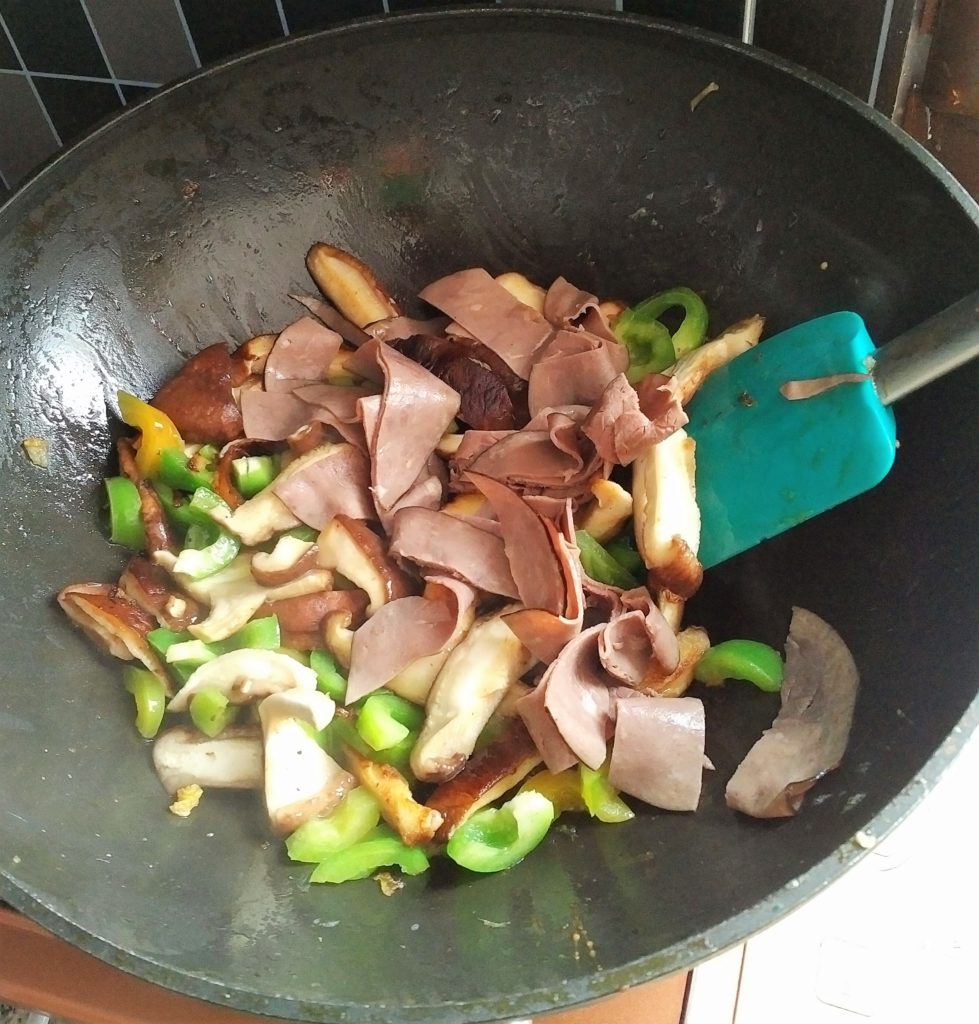 High-fiber, low card shiitake mushroom lunch recipe