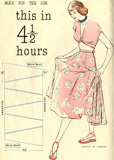 free vintage sewing skirt pattern--Vlifestyle.org