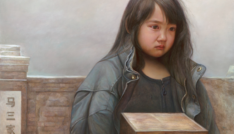 Скорбь сироты - картина основанная на реальных событиях преследования практикующих Фалунь Дафа в Китае
